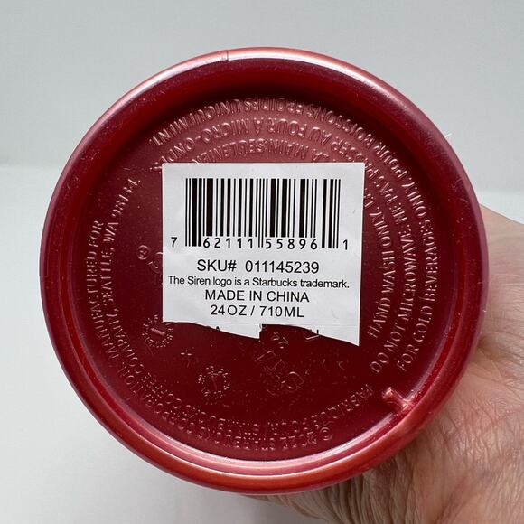 Starbucks Dusty Rose Pink Pearl Shell Mermaid Scales Siren Tumbler Fall 2023 - Picture 5 of 5